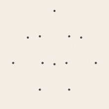 gif of moving dots that connect and change shapes, then disconnect and connect again into different shapes